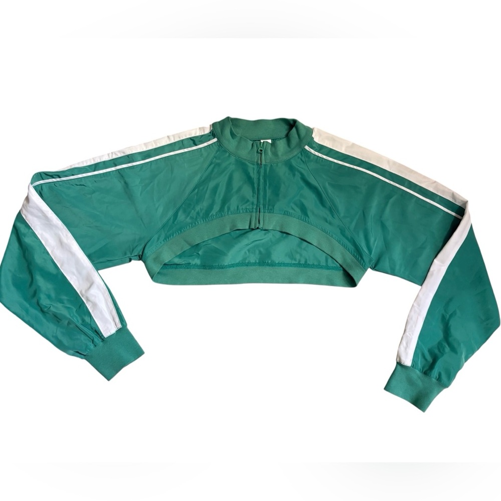 NWOT Alo Yoga Racetrack Shrug Jacket in Lettuce Green Women’s Small - Picture 4 of 9